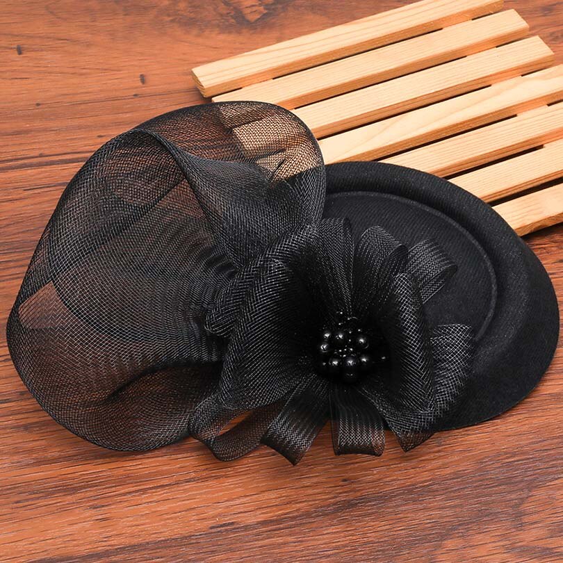 Chapeau mariée noir